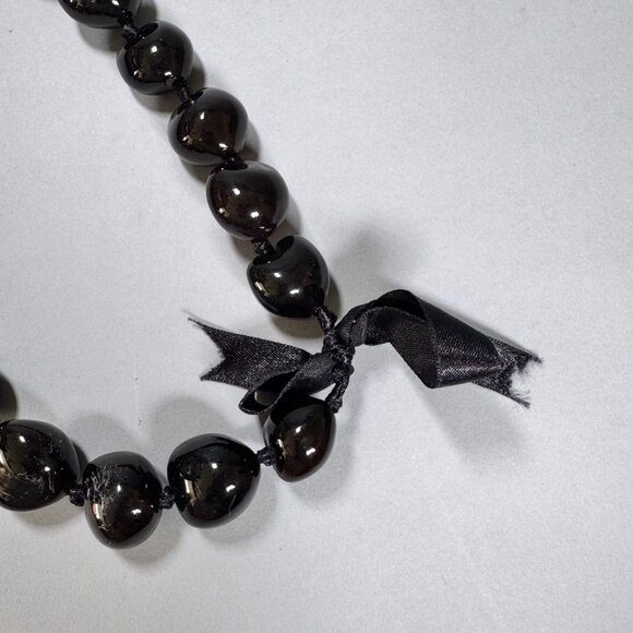 Vintage 1960s Hawaiian Brown Kukui Nut Lei Necklace – Handmade Hawaii - Picture 2 of 8